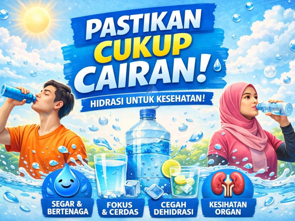 minum air cukup